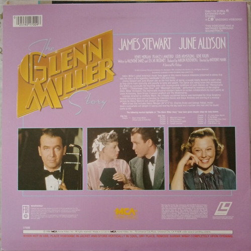 The Glenn Miller Story LaserDisc like new