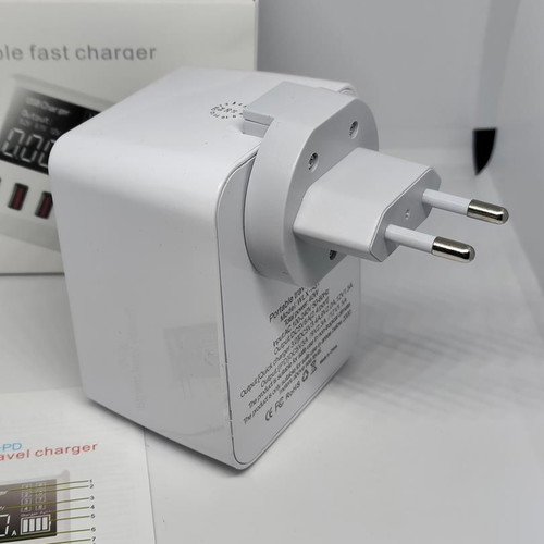 Portable USB Fast Charger 40W with Multiple Ports