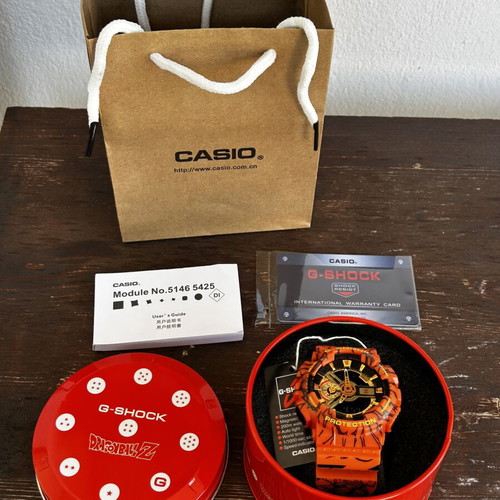 Casio GA-110JDB G-Shock Dragonball Z watch new, orange