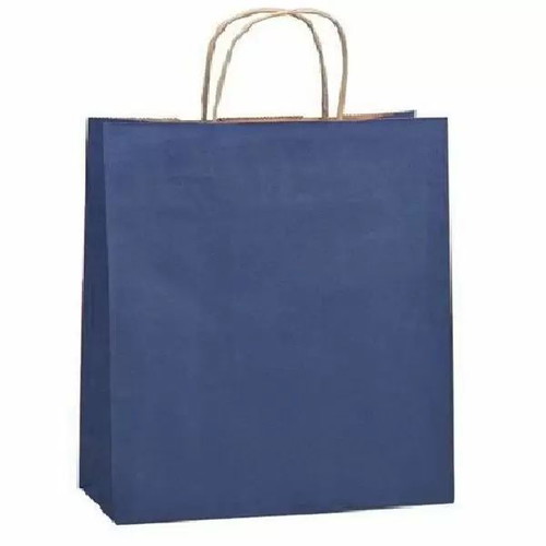 Paper bag blue 41x30x12cm new