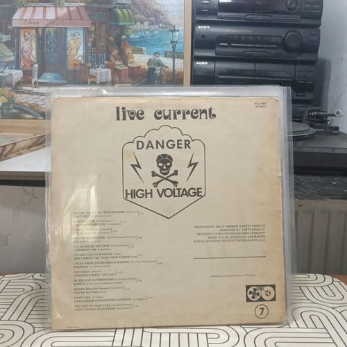 Live Current Danger High Voltage rock record used, 1973 South Africa