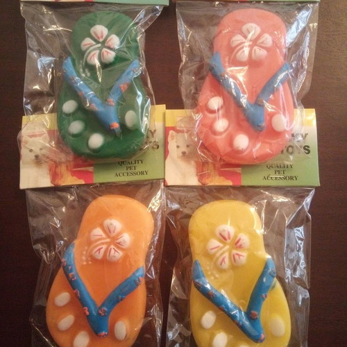 Dog toy flip-flop new
