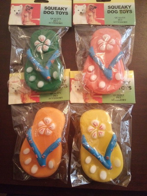 Dog toy flip-flop new