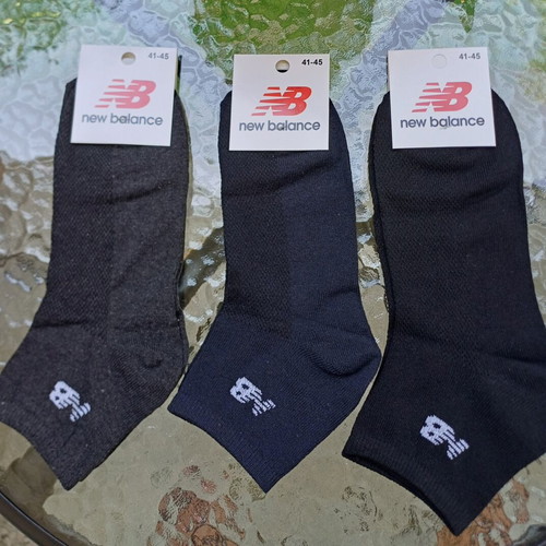 New Balance men's mesh socks, pack of 3, mid-length