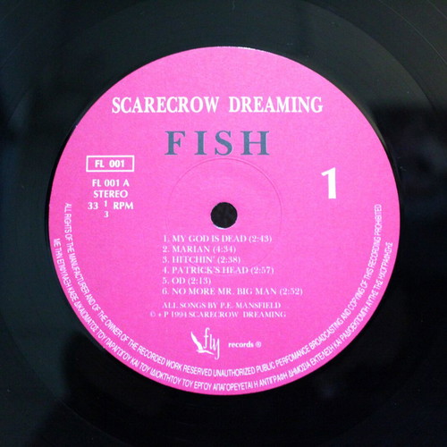 Scarecrow Dreaming Fish vinyl LP album used, rock