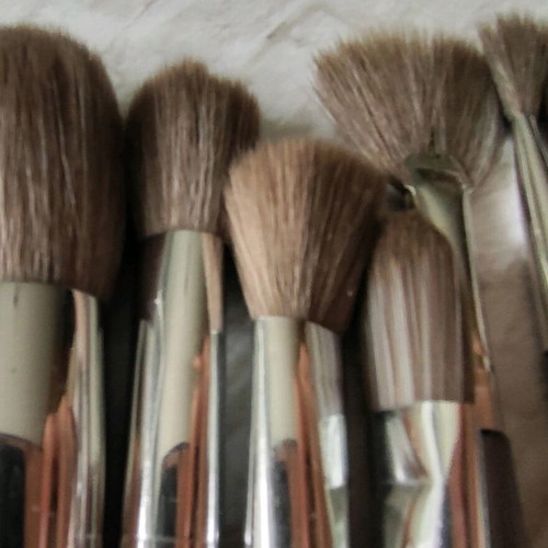 Makeup brushes like new, set of 14 pieces