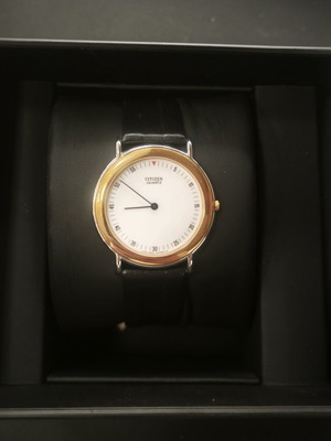 Citizen Vintage Quartz γυναικείο ρολόι, μαύρος ρωμαϊκός καντράν, NOS