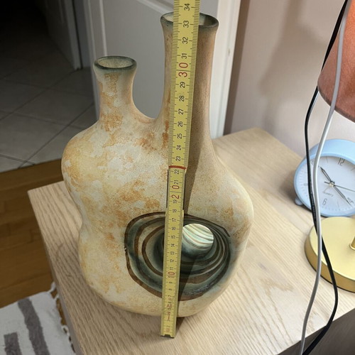 Vintage Ceramic Vase Nikos Dazelidis 1960s new condition