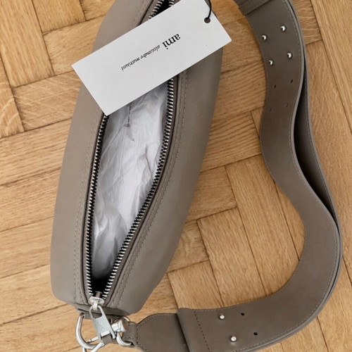 AMI Paris Alexandre Mattiussi shoulder bag, Gris Taupe