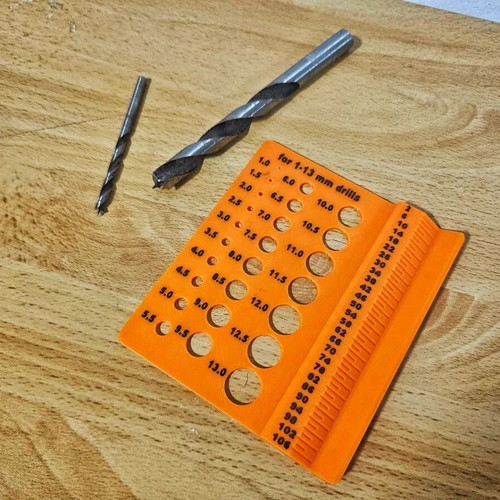 Drill measurement card new, available in multiple colors