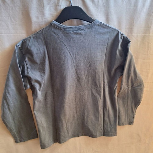 Zara Kids AC DC Rhinestone Long Sleeve Top, charcoal grey, size 9