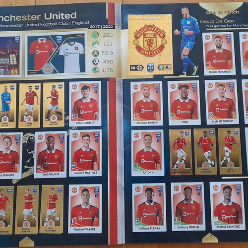 FIFA 365 2023 sticker album used, complete