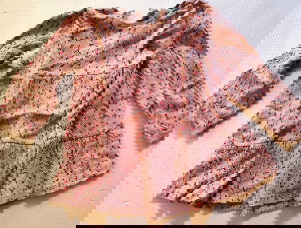 Ροζ λουλουδένιο φορεματάκι, Zara, 80 cm, 9-12 M