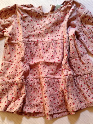 Zara pink floral dress used, 80 cm, 9-12 M, spring/autumn