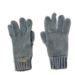 Knitted gloves like new, gray