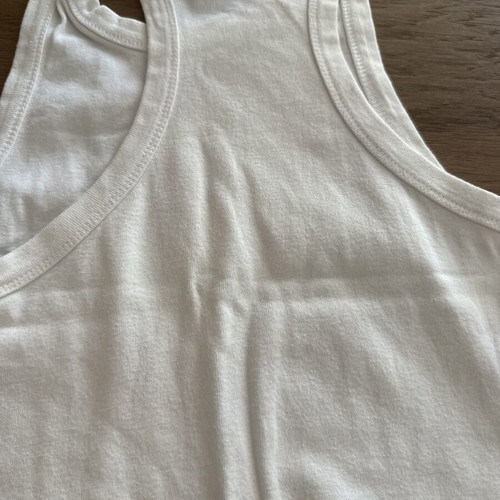 BSB crop top, large, white, slim fit