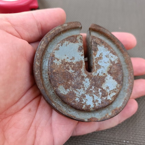 Retro weight for decor or paperweight, 8 cm diameter