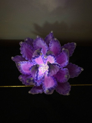 Purple lamp with pearls new