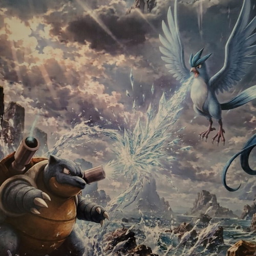 Pokemon battle A4 photo print