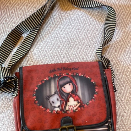 Santoro Gorjuss Little Red Riding Hood crossbody bag like new, red