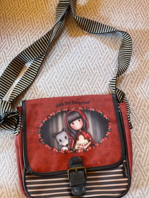Santoro Gorjuss Little Red Riding Hood crossbody bag like new, red