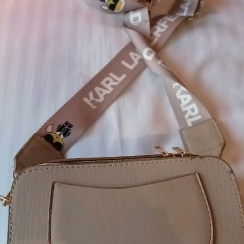 Karl crossbody bag new, beige