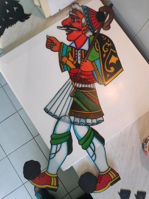 Shadow theater figure Barba Giorgos new, height 90 cm