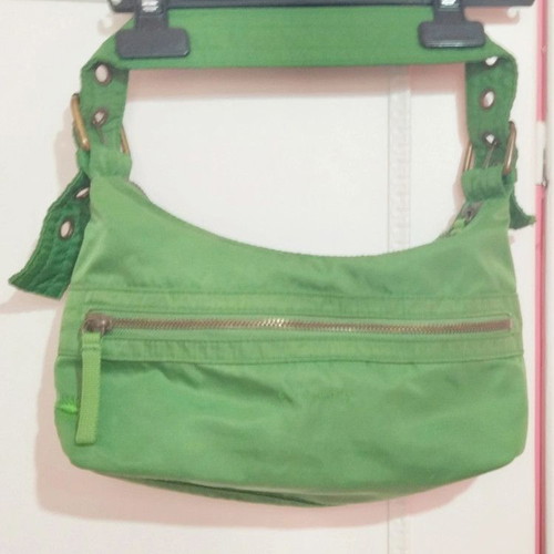 Sisley women's crossbody bag green like new