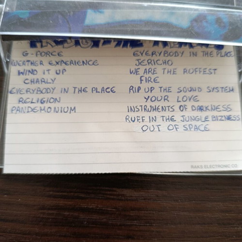 Drum and bass, jungle, breakbeat cassette tapes used with Prodigy