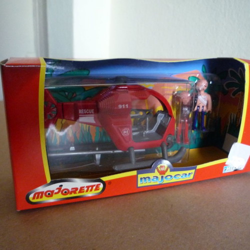 Majorette Majocar Helicopter new with figures