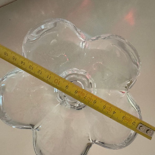 Crystal bowl in flower shape like new