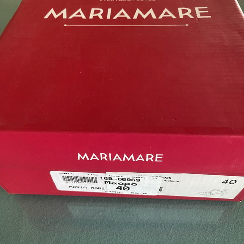 Mariamare Black Leather Women's Sandals Size 40 New