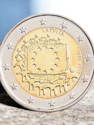 2€ Slovenia 2015 new, flags