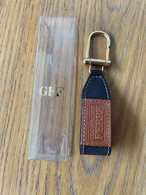 Giafranko Ferre keychain new, vintage, black and brown