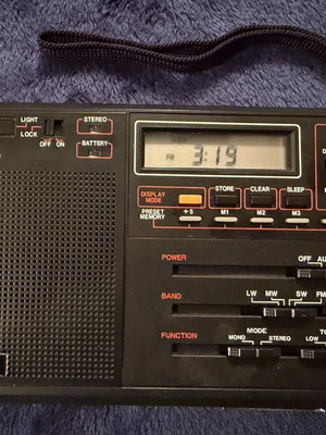 Sangean ATS-802 vintage φορητό ραδιόφωνο μεταχειρισμένο, μοντέλο 1991, FM-MW-LW-SW
