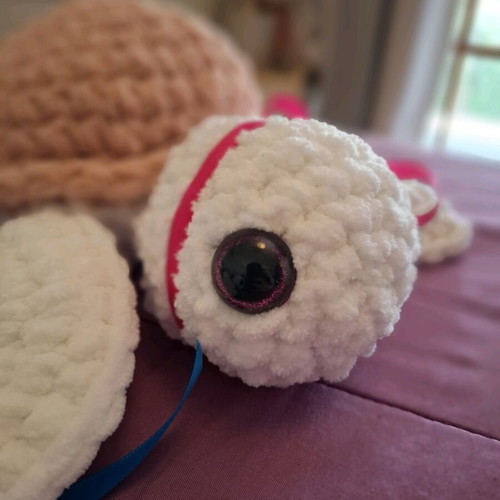 Handmade turtles made to order, crocheted medium size