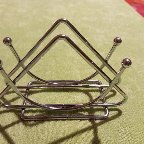 Chrome metal napkin holder like new