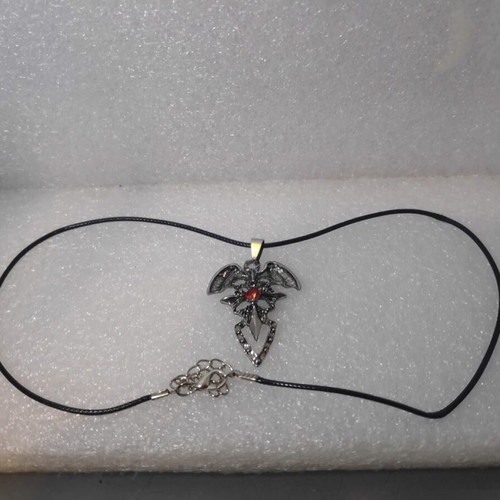 Vampire Diaries Gothic Pendant with Red Crystal like new