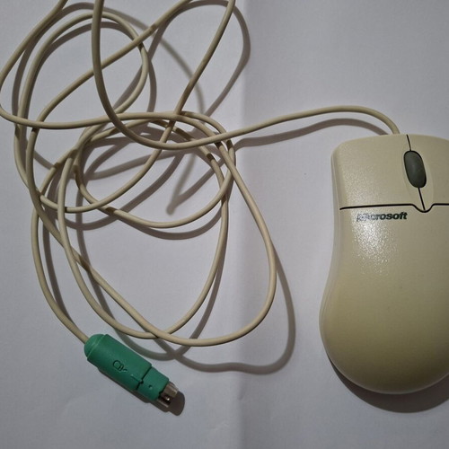 Microsoft IntelliMouse model 1.2A used, ball mouse PS/2