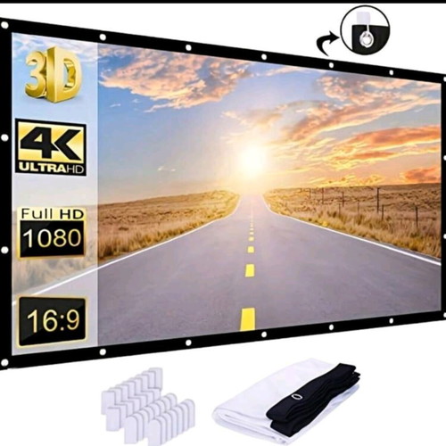 PocketBeam Smart 180° Projector with 100-inch screen