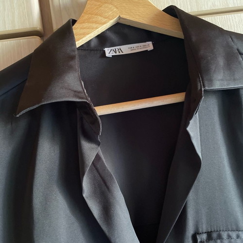 Zara satin dress small new, black
