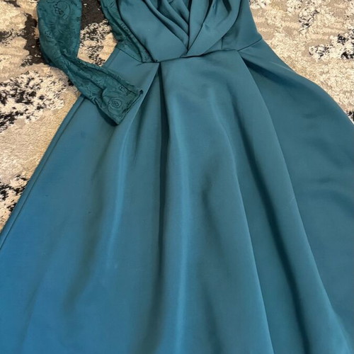 Dress size M like new, blue and green