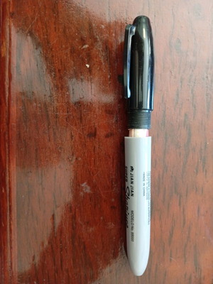 Permanent marker hidden compartment used