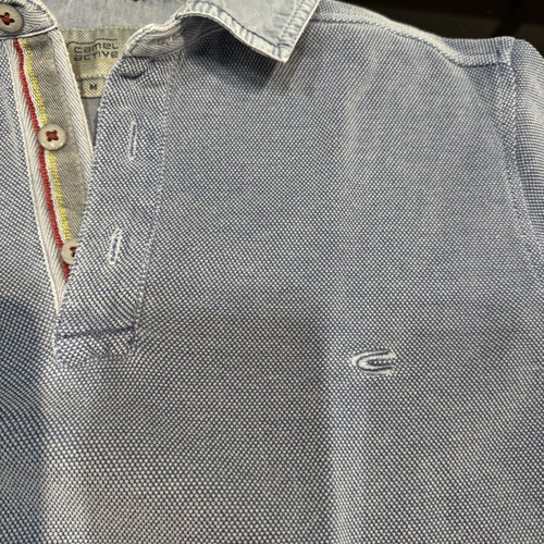 Navy & Green Shirt size M like new, blue