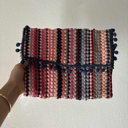 Handmade handbag like new, multicolor