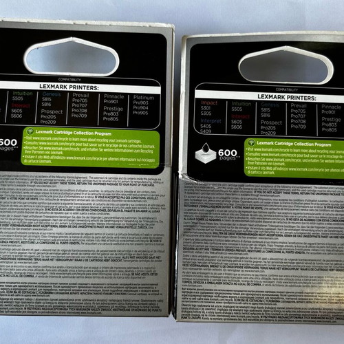 Lexmark Ink Cartridges Yellow and Magenta new