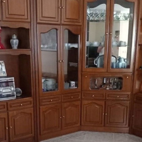 Wooden display cabinet 3.50m x 2.10m x 0.45m