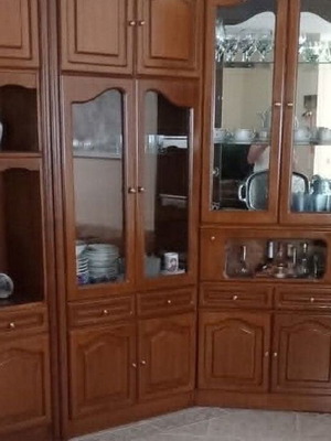 Wooden display cabinet 3.50m x 2.10m x 0.45m
