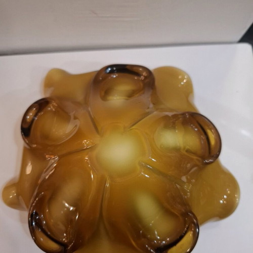 Vintage χειροποίητο μπολ Murano Art Glass Tutti Frutti μεταχειρισμένο