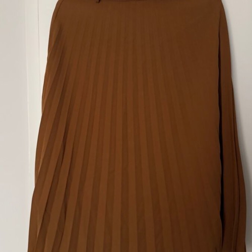 Midi pleated skirt Thesis size S like new brown orange